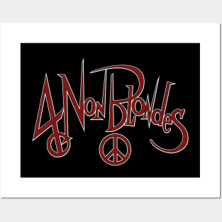 4 (For) (Four) Non Blondes (In Red) Posters and Art